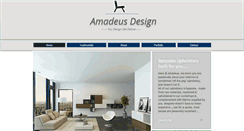 Desktop Screenshot of amadeusdesign.com