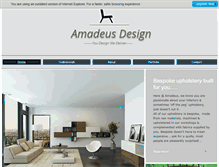 Tablet Screenshot of amadeusdesign.com